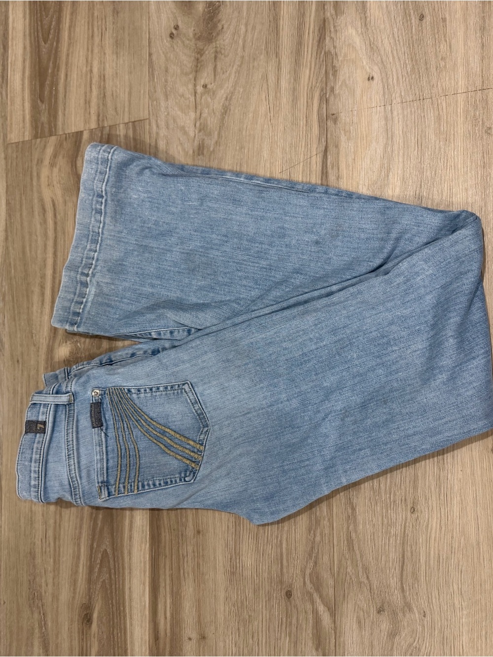 7 For All Mankind Women's Light Blue Boot Cut Jeans
